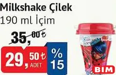 İÇİM MİLKSHAKE ÇİLEKLİ 190 ML